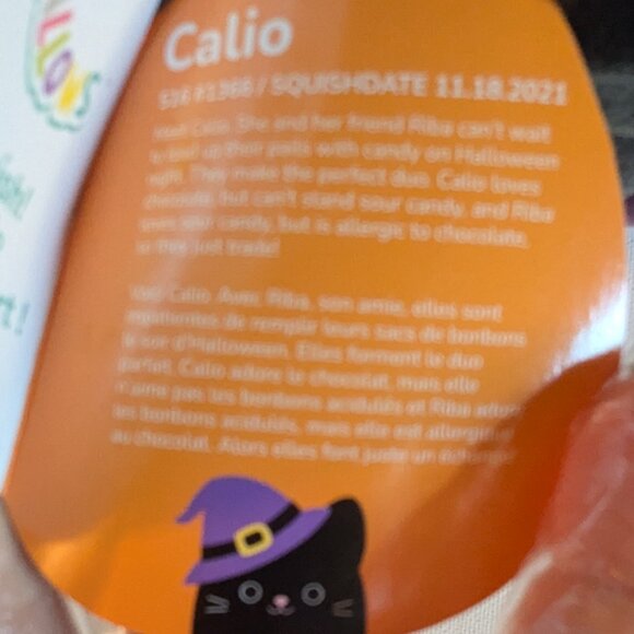 NWT Spooky Calio 16" Black Cat Squishmallows Witch Hat JOL Halloween Plush HTF - Picture 10 of 11